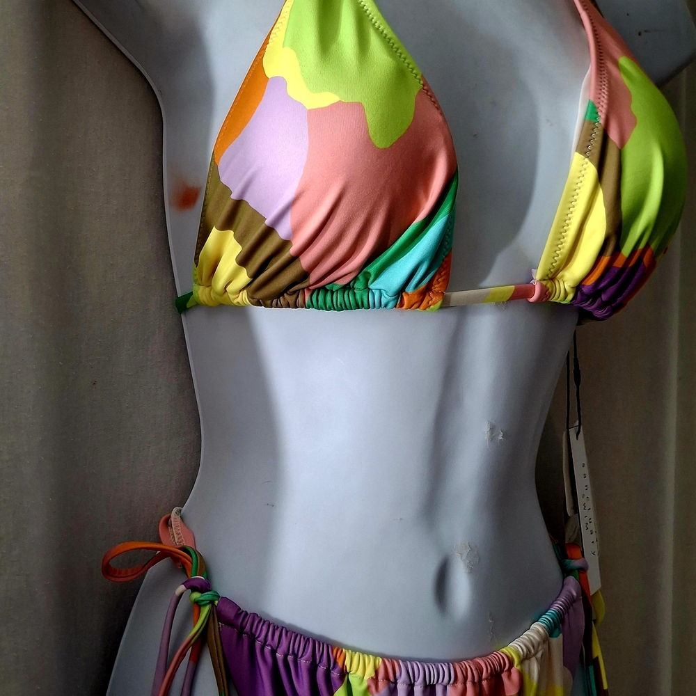 Simple Sanctuary Yellow and Green Bikini Vibrant Swimwear